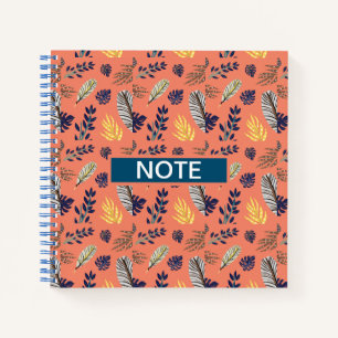 Notebooks & Writing Pads Leaf Pattern 