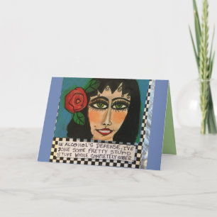 notecard-And alcohol stupendous, I’ve done some pr Card