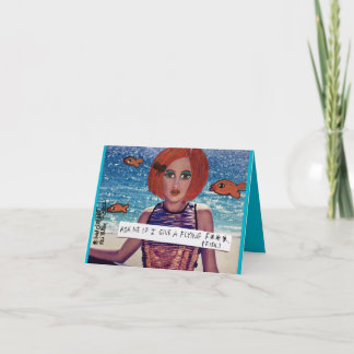 Notecard-ask me if I give a flying fish Card