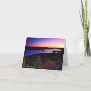 Notecard:  Fourth Lake, Inlet, NY Card