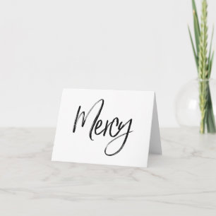 Notecard, Mercy. Blank inside for personal message Card
