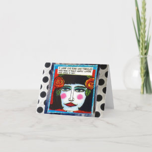 NOTECARD-ROAD LESS TRAVELED. CARD