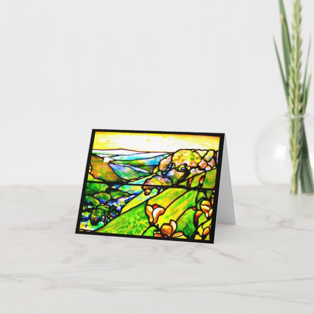 Notecard-Stained Glass-Louis Tiffany 4 Card (Front)