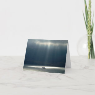 Notecard: Sunlit Boat Card