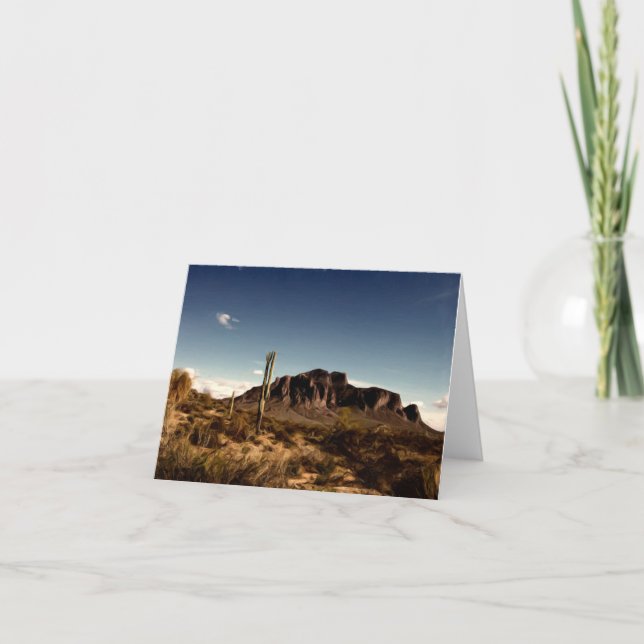 Notecard Superstition Mountains Arizona (Front)