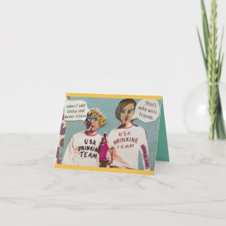 NOTECARD-SWEET AND SASSY AND NEVER CLASSY CARD