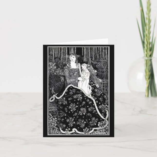 Notecard-Vintage Illustration-Aubrey Beardsley 13 Card (Front)
