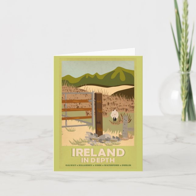 Notecard-Vintage Travel-Ireland Card (Front)