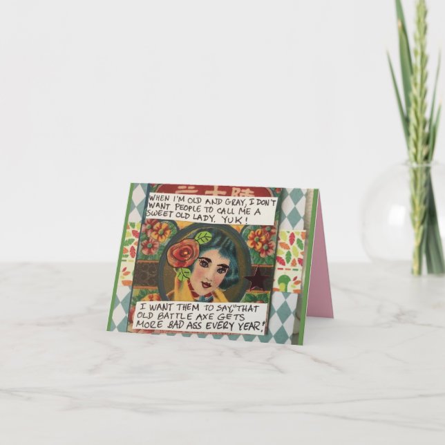 Notecard-When I am old and grey I don’t want peopl Card (Front)