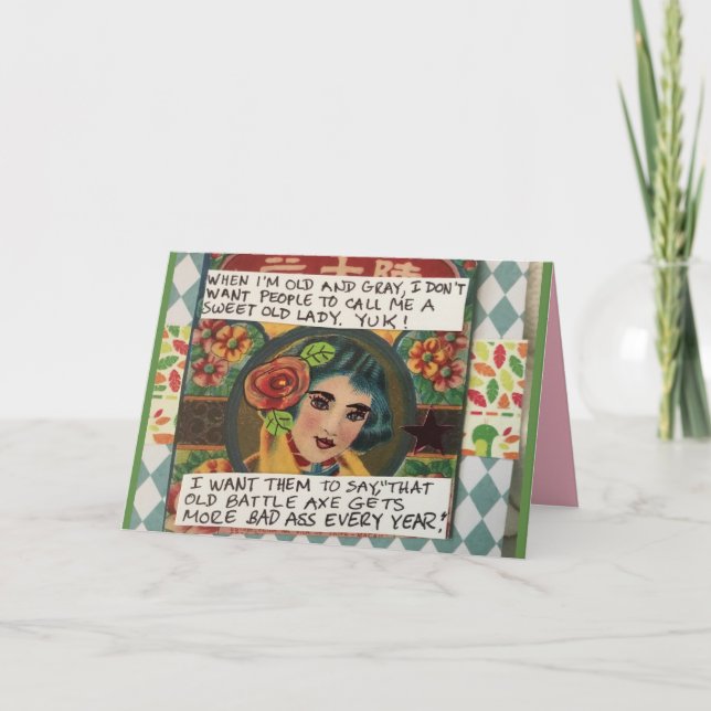 Notecard-When I am old and grey I don’t want peopl Card (Front)