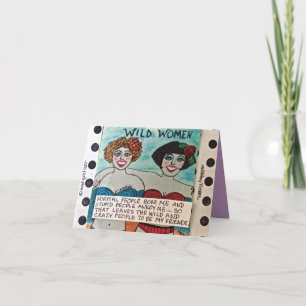 NOTECARD-WILD WOMEN CARD