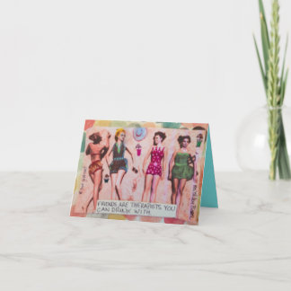 NOTECARDS-FRIENDS ARE LIKE THERAPISTS CARD