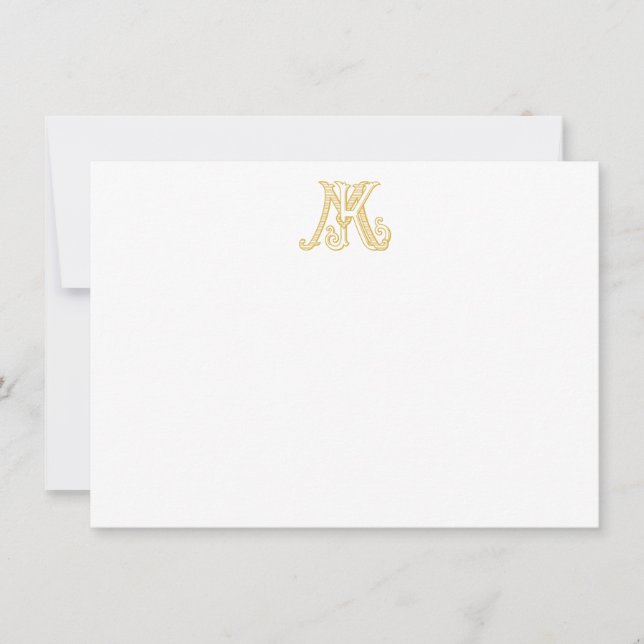 Notecards KM Monogram or MK Monogram (Front)
