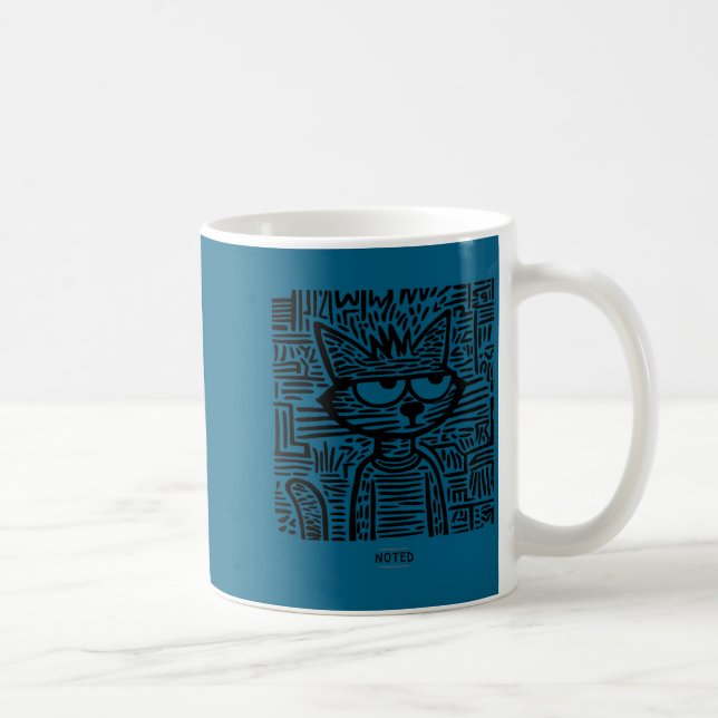 Noted funny cat meme  coffee mug (Right)