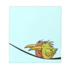 Notepad, 2 Birds on a Wire