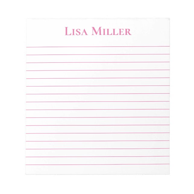 Notepad-Custom Name Notepad (Front)