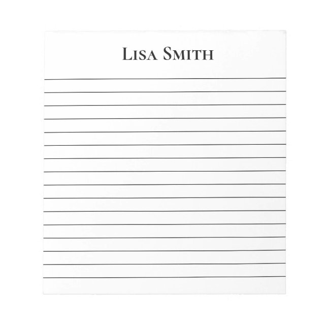 Notepad-Custom Name Notepad (Front)