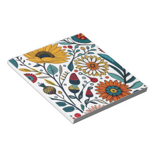 Notepad: Dazzling Daisy Delight: A Floral Fashion Notepad