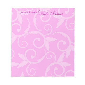 Notepad - Girly Swirl