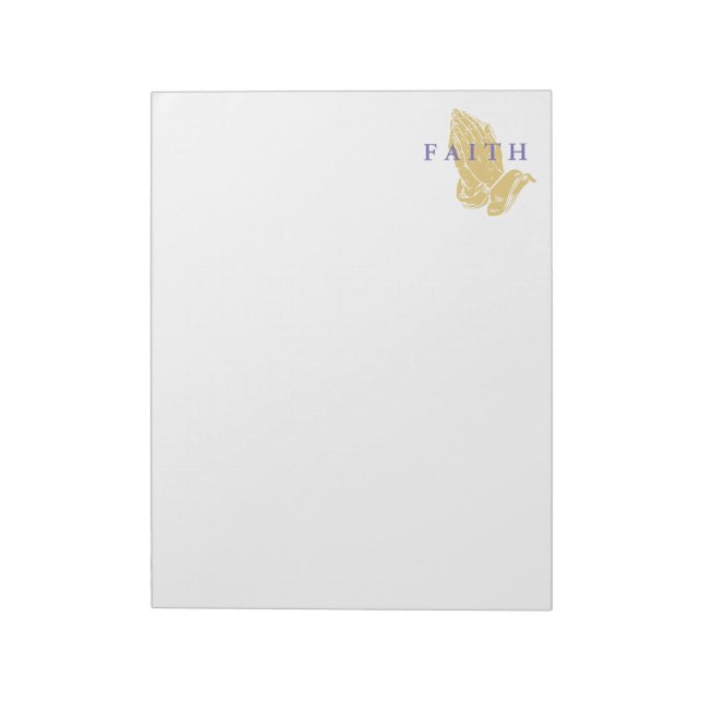 Notepad-Hands of Prayer Faith Notepad (Rotated)