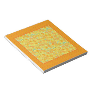 Notepad or Jotter, Golden Daffodils, Polka Dots