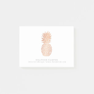 Notepad - Rose Gold Pineapple