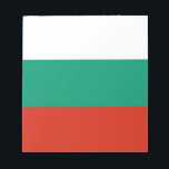 Notepad with Flag of Bulgaria<br><div class="desc">Add a touch of Bulgarian pride to your stationery collection with our exclusive notepad featuring the flag of Bulgaria! Crafted with meticulous attention to detail, this notepad is more than just a practical item; it’s a celebration of Bulgaria’s rich heritage and cultural pride. The sleek design prominently showcases the iconic...</div>