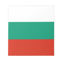 Notepad with Flag of Bulgaria