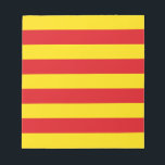Notepad with Flag of Catalonia<br><div class="desc">Show your pride in Catalonia with this patriotic notepad featuring the striking Flag of Catalonia! With its bold red and yellow stripes, this notepad captures the unmistakable identity of the Catalan people. Whether you're jotting down reminders, sketching ideas, or leaving a heartfelt note, this unique pad adds a meaningful touch...</div>