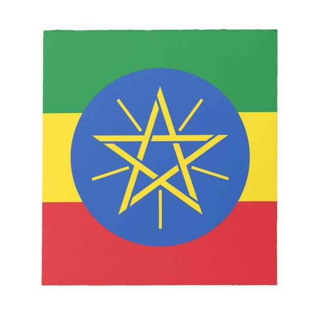 Notepad with Flag of Ethiopia (Front)