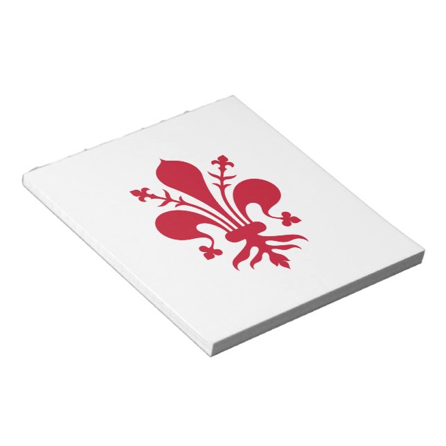 Notepad with Flag of Florence, Italy (Angled)