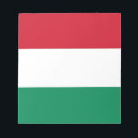 Notepad with Flag of Hungary<br><div class="desc">Stay organised in style with our elegant notepad featuring the flag of Hungary! This notepad is more than just a practical tool for jotting down notes; it’s a celebration of Hungary’s rich cultural heritage and national pride. The vibrant design prominently displays the Hungarian flag, making it a unique and meaningful...</div>