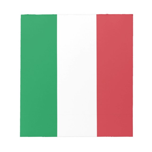 Notepad with Flag of Italy (Front)