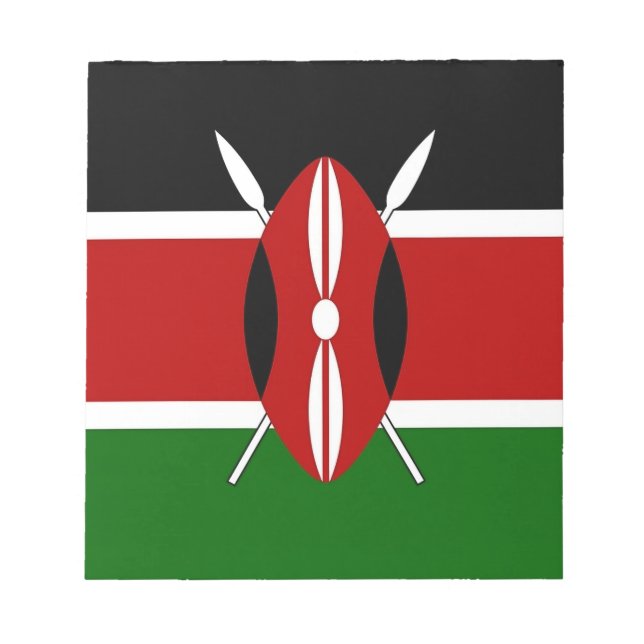 Notepad with Flag of Kenya (Front)