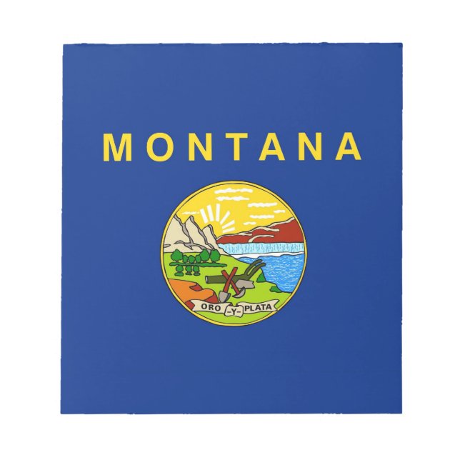 Notepad with Flag of Montana State (Front)