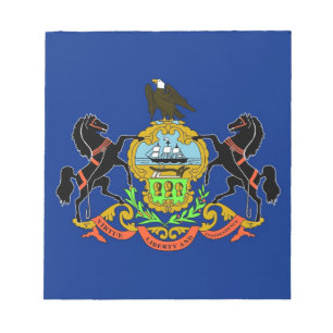 Notepad with Flag of Pennsylvania State