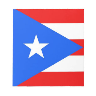Notepad with Flag of Puerto Rico State