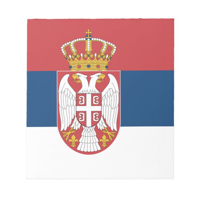 Notepad with Flag of Serbia (Front)