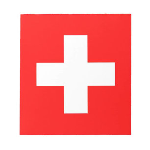 Notepad with Flag of Switzerland