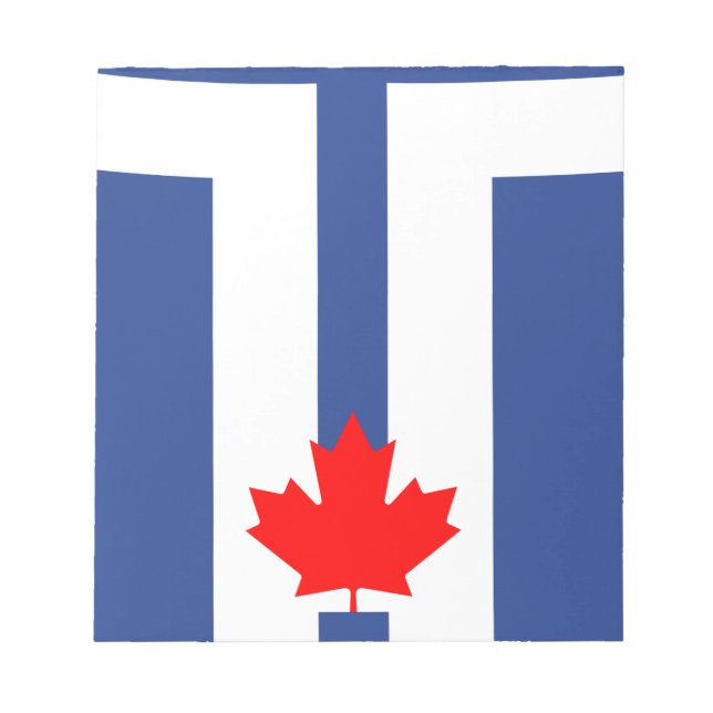 Notepad with Flag of Toronto, Canada (Front)