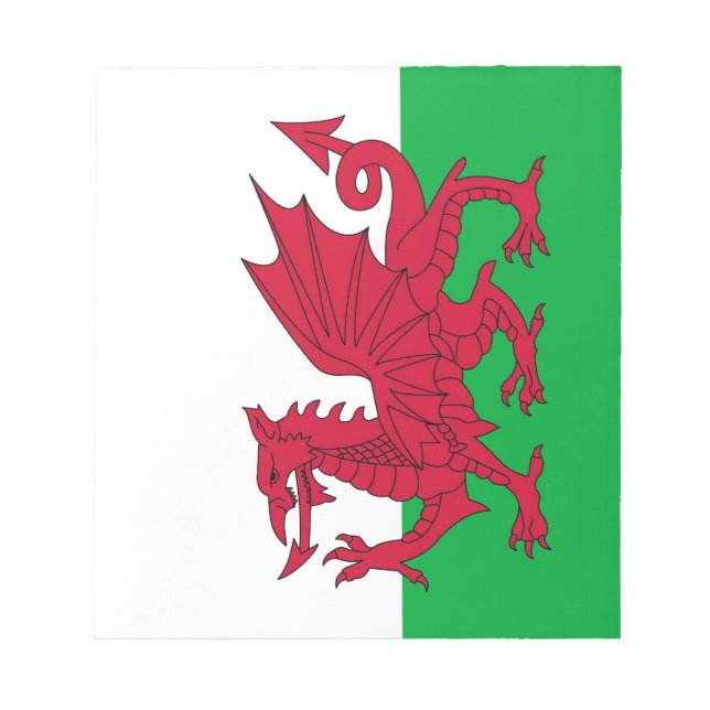 Notepad with Flag of Wales (Front)