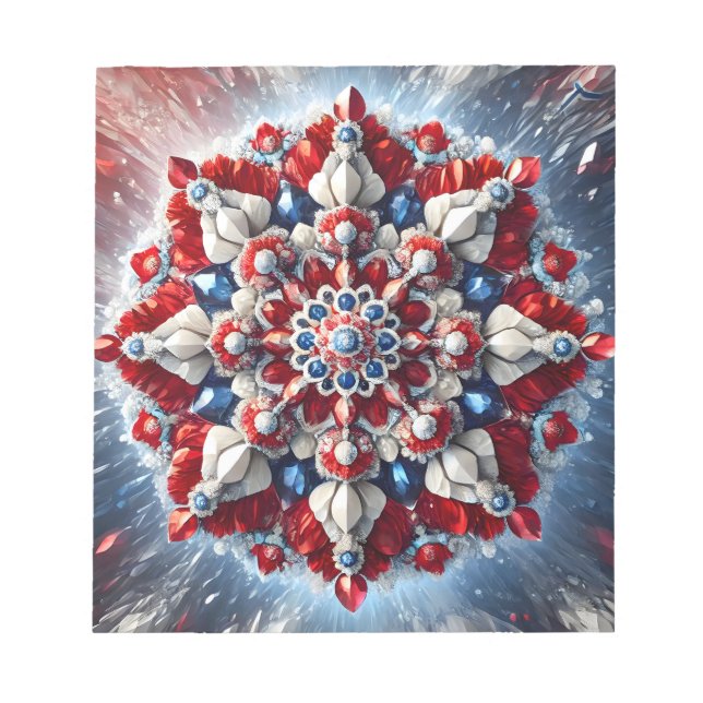 Notepad with Norwegian Colours Modern Design (Front)