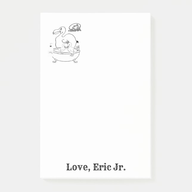 Notes Birds  Colouring Post it Note (Front)