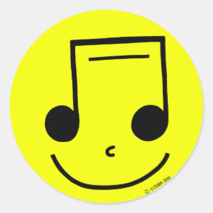 Notes Classic Round Sticker