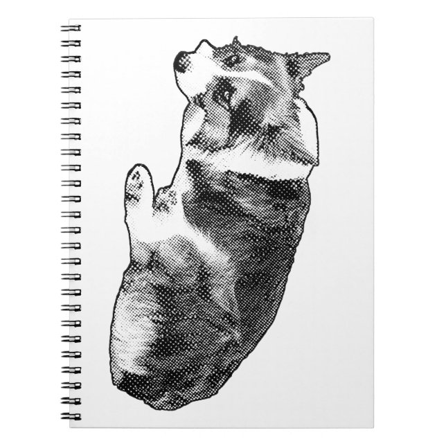 Notes Corgi, Quiet Guide Notebook (Front)
