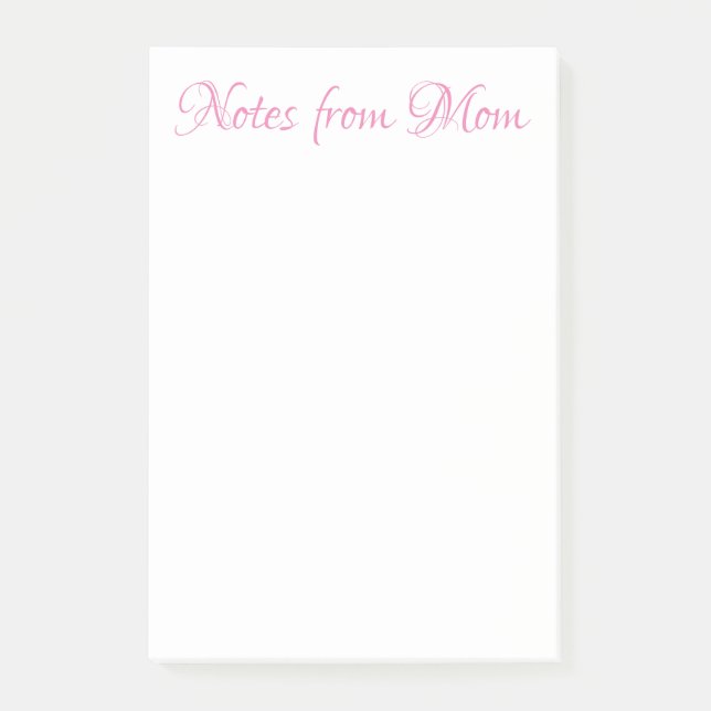 NOTES FROM MOM Post-It notes (Front)