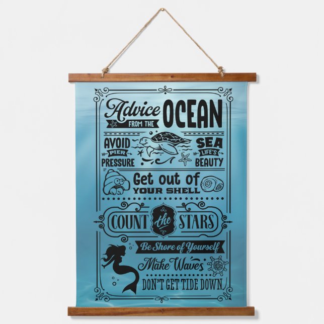 Notes from the Sea Hanging Tapestry (Front)