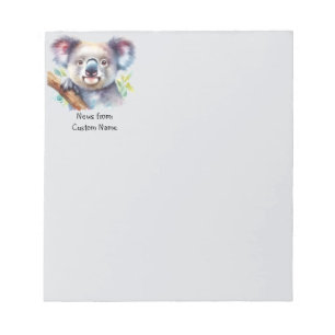 Notes From Watercolor Koala Bear Australian Art
