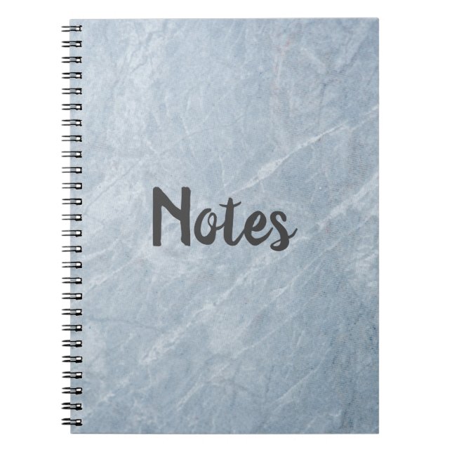 Notes Grey Marble Effect Notebook (Front)