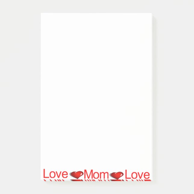 Notes Love Mum  (Front)